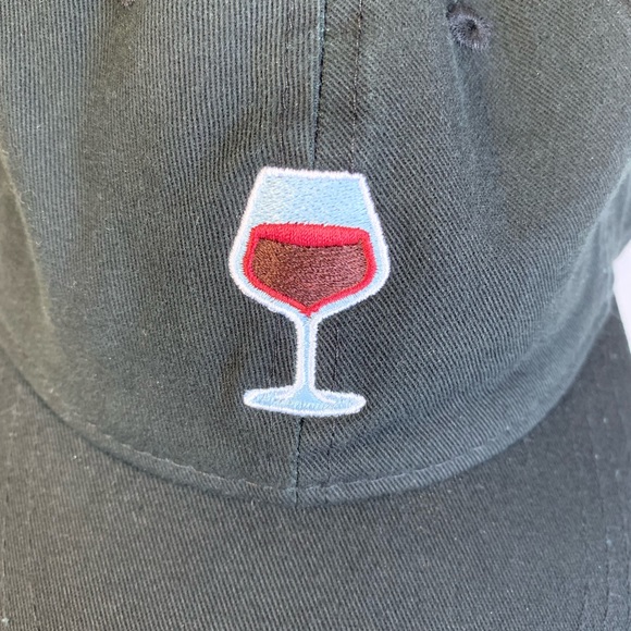Red Wine Glass baseball hat - Picture 4 of 6